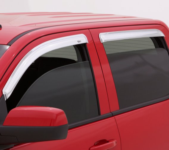 Auto Ventshade 684953 Chrome Ventvisor Side Window Deflector, 4-Piece Set for 1999-2016 Ford F-25...