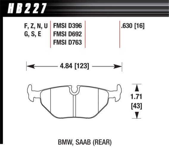 HAWK DTC-70 Brake Pad Sets