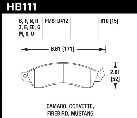 HAWK DTC-70 Brake Pad Sets