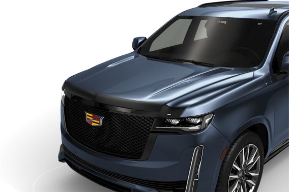 Auto Ventshade 322186 Aeroskin Flush Mount Dark Smoke Hood Protector for 21-22 Cadillac Escalade/...
