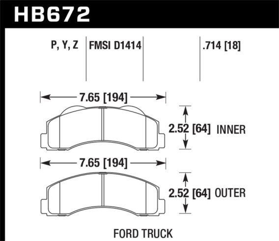 HAWK Ceramic Brake Pad Sets