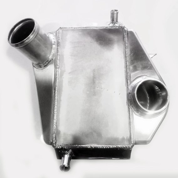 6.7 Intercooler Air to Water Kit 11-16 Ford Super Duty Power Stroke Raw No Limit Fabrication