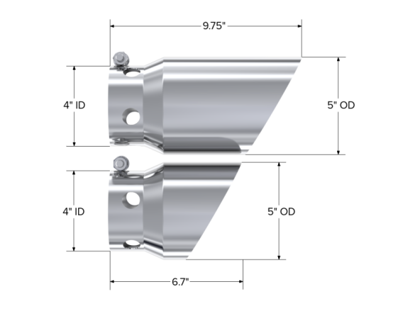 MBRP Univ Exhaust Pipe AL