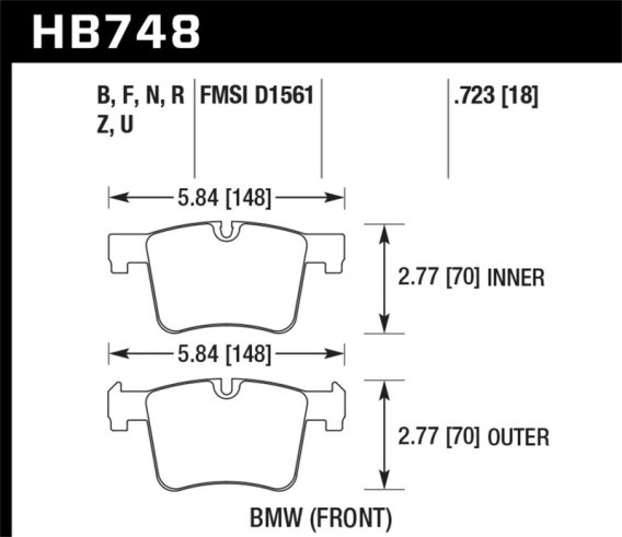HAWK HPS 5.0 Brake Pad Sets