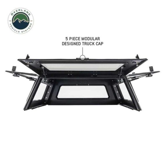 Expedition Truck Cap W/Full Wing Doors, Front and Rear Windows and 3rd Brake Light 14-24 GM 1500 ...