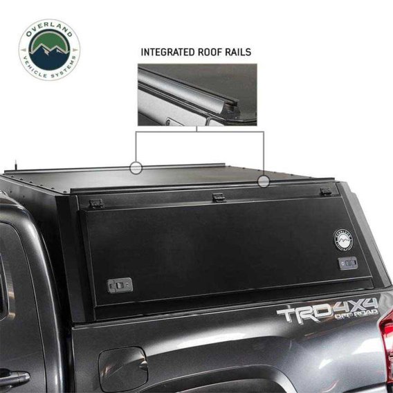 Expedition Truck Cap W/Full Wing Doors, Front and Rear Windows and 3rd Brake Light 14-24 GM 1500 ...