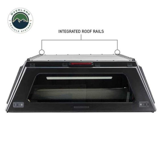 Expedition Truck Cap W/Full Wing Doors, Front and Rear Windows and 3rd Brake Light 14-24 GM 1500 ...