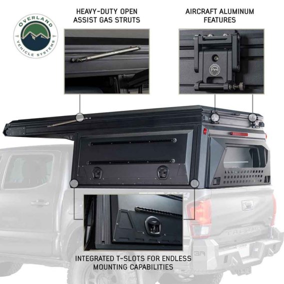 MagPak Camper W/Tent, Lights, Rear Molle Panel, Side Tie Downs, Front and Rear Windows 16-24 Toyo...