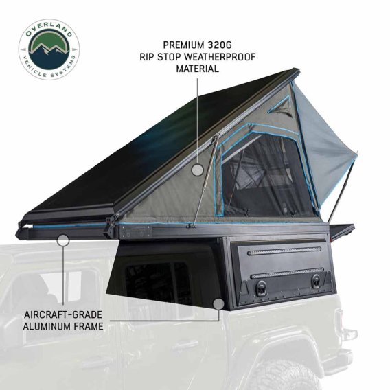 MagPak Camper W/Tent, Lights, Rear Molle Panel, Side Tie Downs, Front and Rear Windows 16-24 Toyo...