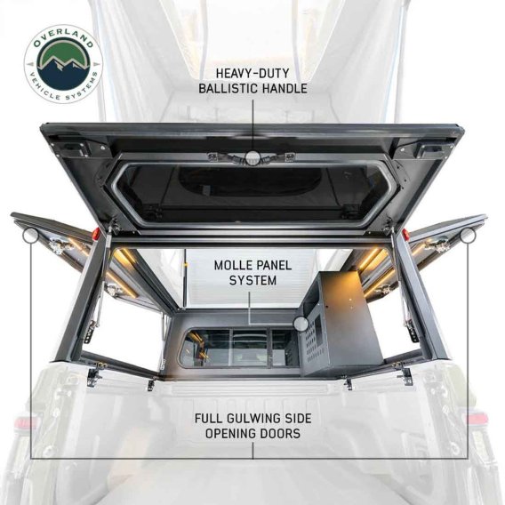 MagPak Camper W/Tent, Lights, Rear Molle Panel, Side Tie Downs, Front and Rear Windows 19-24 Jeep...