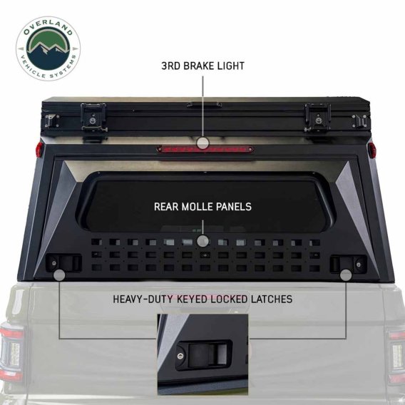MagPak Camper W/Tent, Lights, Rear Molle Panel, Side Tie Downs, Front and Rear Windows 19-24 Ford...