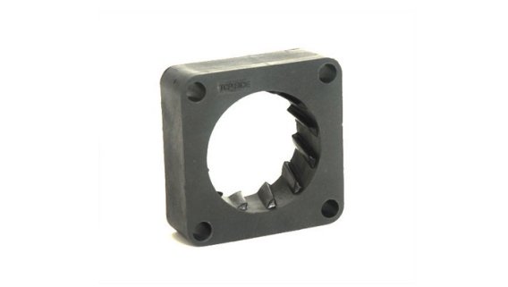 Throttle Body Spacer 1 Inch 91-06 Jeep Black Volant