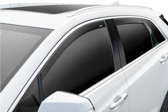 Auto Ventshade 994022 Low Profile Dark Smoke Ventvisor Side Window Deflector, 4-Piece Set for 17-...