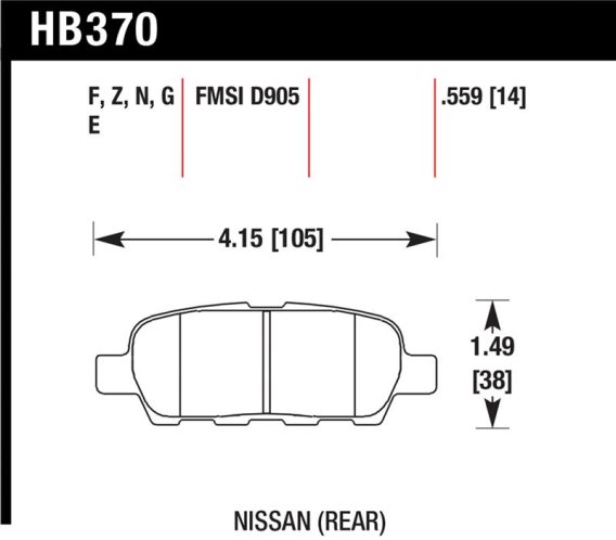 HAWK HPS Brake Pad Sets