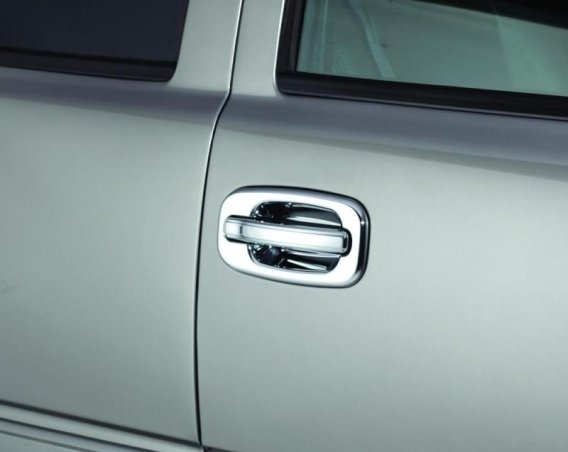 Auto Ventshade 685206 Chrome Door Handle Covers, 4-Door Set w/o Passenger Keyhole for 1999-2006 S...