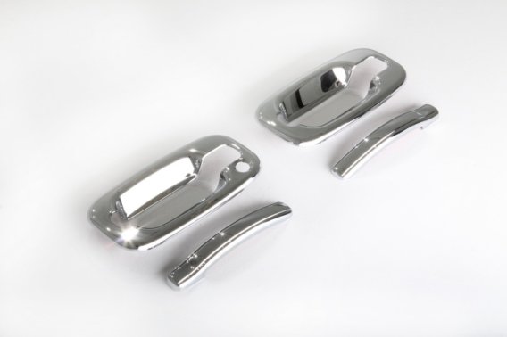 Auto Ventshade 685206 Chrome Door Handle Covers, 4-Door Set w/o Passenger Keyhole for 1999-2006 S...