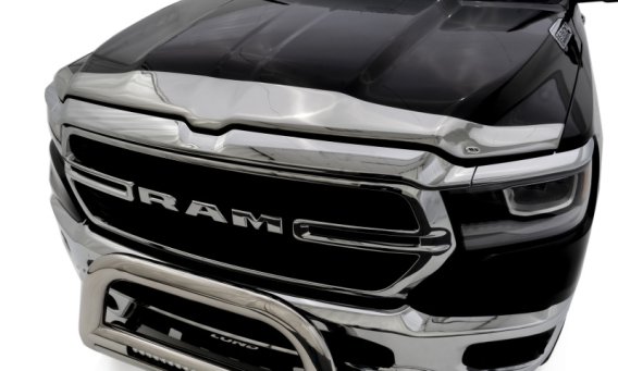 Auto Ventshade 622163 Aeroskin Flush Mount Chrome Hood Protector for 2019-2022 Ram 1500; Will not...