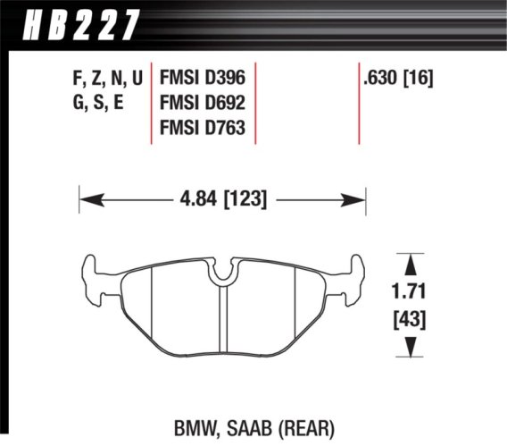HAWK DTC-70 Brake Pad Sets