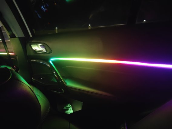 LED Interior Ambient 18-Piece RGBW Multicolor Ultra-Flow Series ColorSmart Vehicle Complete Kit 