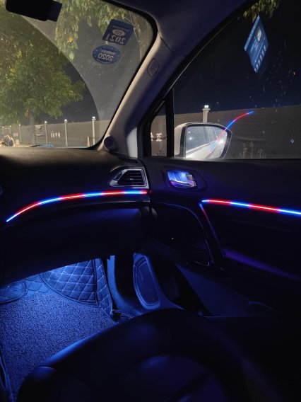 LED Interior Ambient 18-Piece RGBW Multicolor Ultra-Flow Series ColorSmart Vehicle Complete Kit 