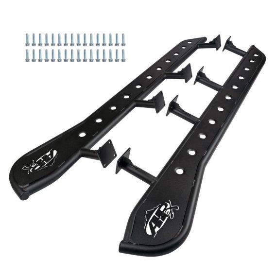 Tacoma APEX Rock Sliders 80.0 Inch with Fill Plates Black Powdercoat 95-04 Toyota Tacoma Xtra Cab...