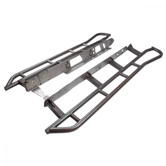 Tacoma Rock Sliders Bare without Fill Plates 05-Present Toyota Tacoma Access Cab Long Bed/Double ...