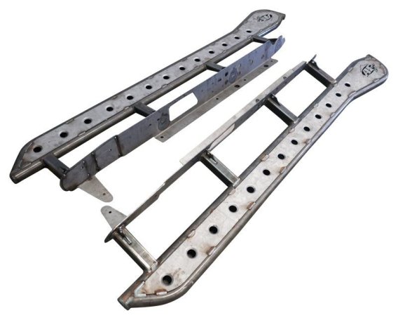 Tacoma APEX Rock Sliders Bare with Fill Plates 05-Present Toyota Tacoma Double Cab Long Bed All P...