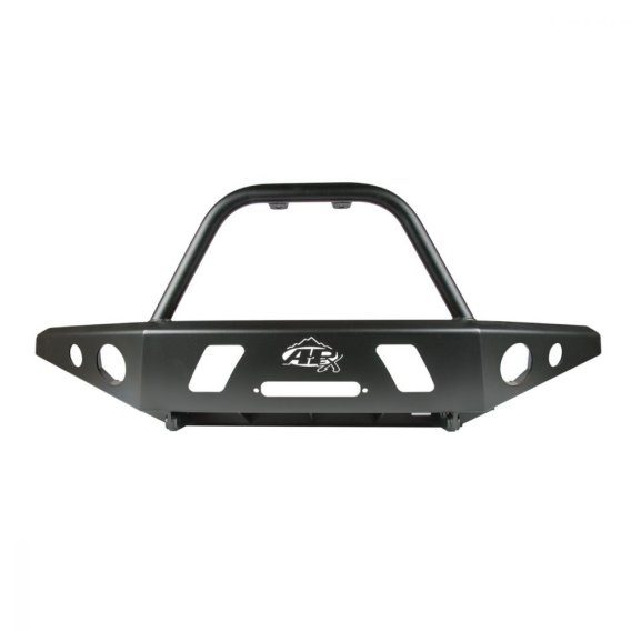 95-04 Toyota Tacoma APEX Front Bumper with Center Hoop Black Powdercoat Steel All Pro Off Road