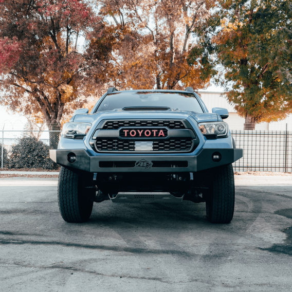 Tacoma Front Bumper For 16-20 Tacoma Steel No Hoop Black Powder Coat APEXG3N Series All Pro Off R...