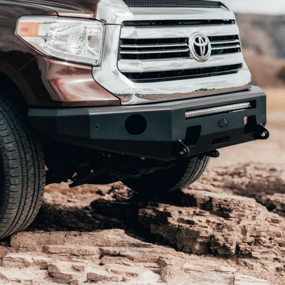 Tundra Front Bumper 3rd Gen For 14-20 Tundra Aluminum APEX Bumper Black Powdercoat All Pro Off Ro...