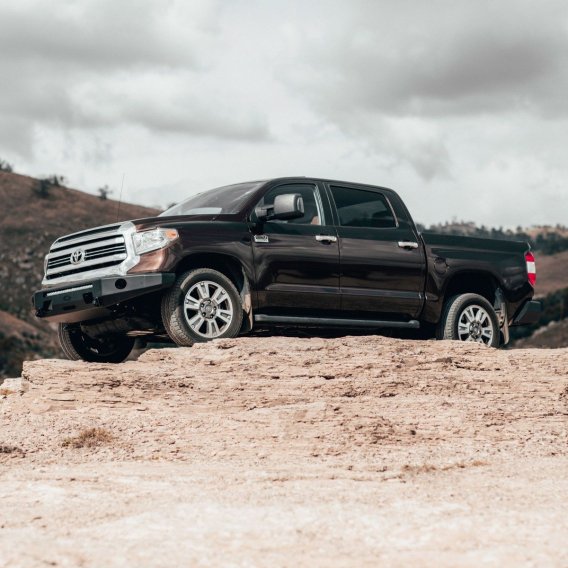 Tundra Front Bumper 3rd Gen For 14-20 Tundra Aluminum APEX Bumper Black Powdercoat All Pro Off Ro...