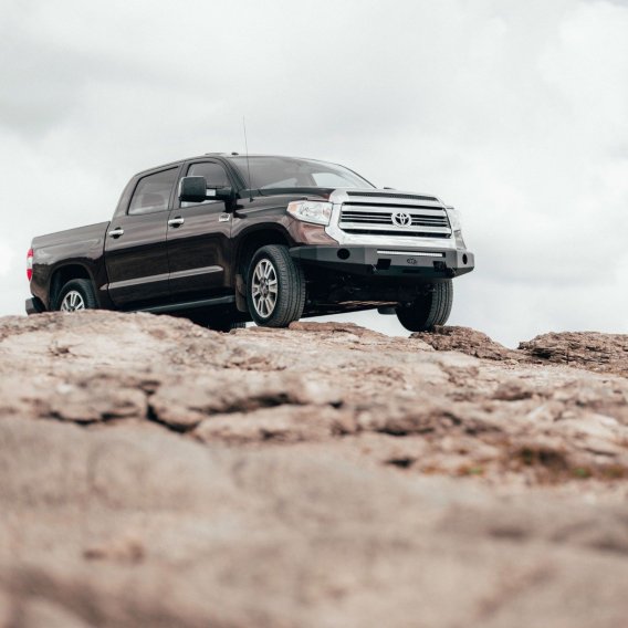 Tundra Front Bumper 3rd Gen For 14-20 Tundra Aluminum APEX Bumper Black Powdercoat All Pro Off Ro...