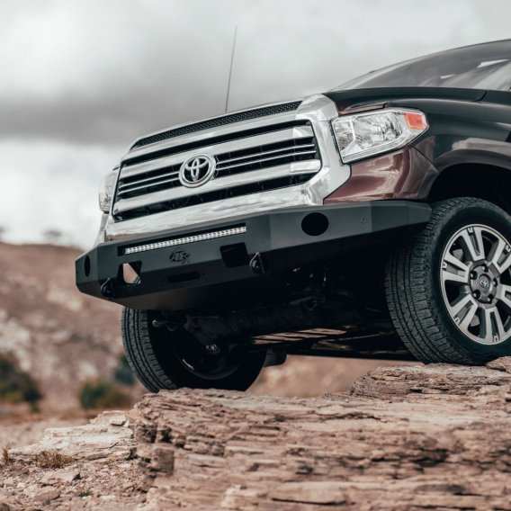 Tundra Front Bumper 3rd Gen For 14-20 Tundra Aluminum APEX Bumper Black Powdercoat All Pro Off Ro...