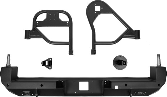 16-23 Toyota Tacoma Dual Swing Out Bumper Black Powdercoat All Pro Off Road