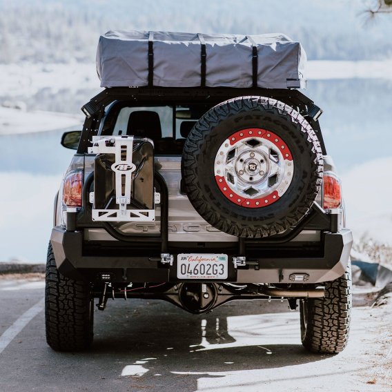 16-23 Toyota Tacoma Dual Swing Out Bumper Black Powdercoat All Pro Off Road
