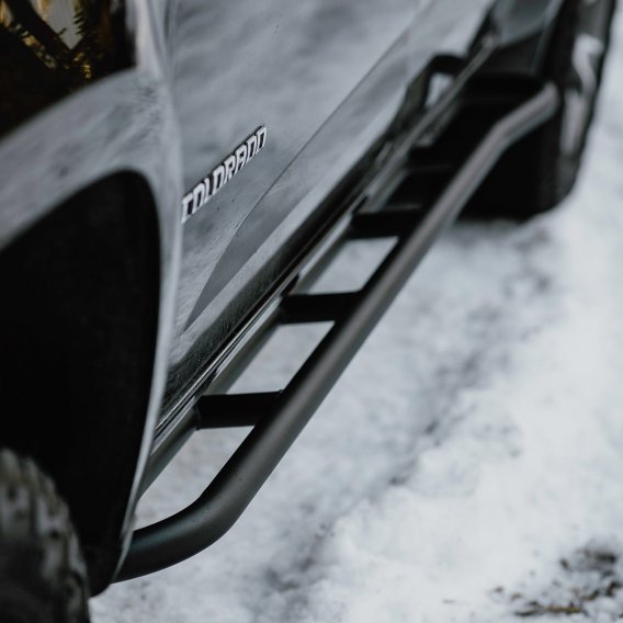 15-22 Chevy Colorado and 15-22 GMC Canyon HD Rock Sliders Short Bed Bare All Pro Off Road