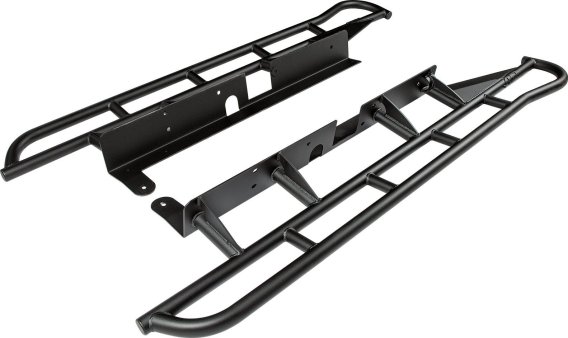 15-22 Chevy Colorado and 15-22 GMC Canyon HD Rock Sliders Short Bed Black Powdercoat All Pro Off ...