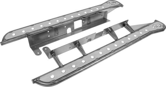 15-22 Chevy Colorado and 15-22 GMC Canyon Apex Rock Sliders Short Bed Bare All Pro Off Road