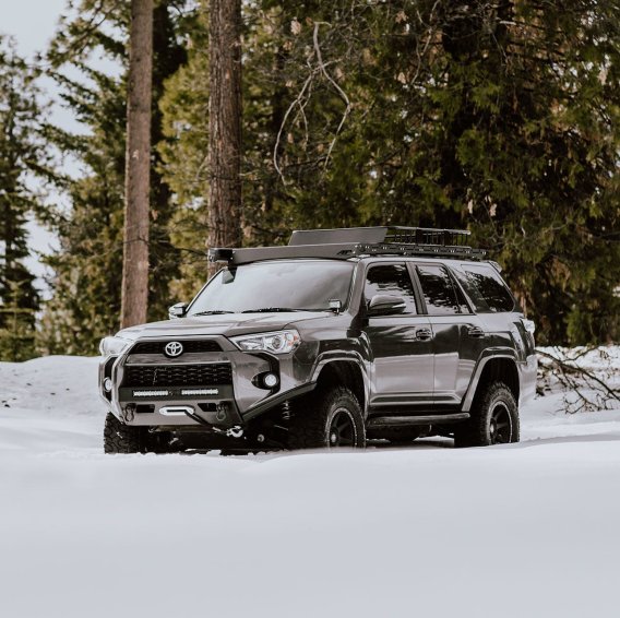 14-23 Toyota 4Runner Low Profile Front Bumper Side Supports Bare All Pro Off Road