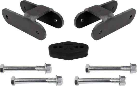 15-22 Chevy Colorado and 15-22 GMC Canyon Rear 2 Inch Lift Shackles Bare All Pro Off Road
