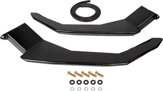 14-23 Toyota 4Runner Low Profile Front Bumper Side Supports Black Powdercoat All Pro Off Road