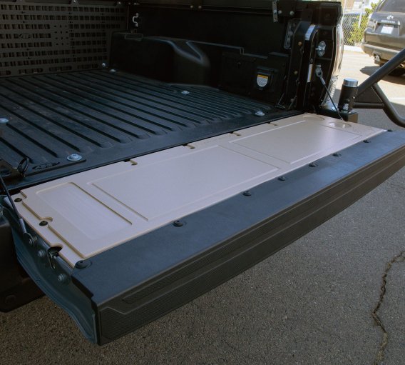 05-23 Toyota Tacoma Overland Tailgate Table Smooth Surface Gray All Pro Off Road