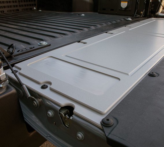 05-23 Toyota Tacoma Overland Tailgate Table Smooth Surface Gray All Pro Off Road