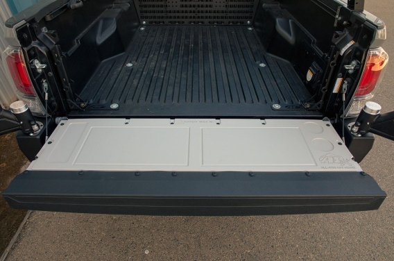 05-23 Toyota Tacoma Overland Tailgate Table Smooth Surface Gray All Pro Off Road