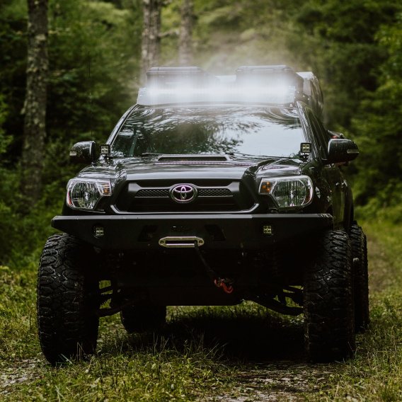05-23 Toyota Tacoma Overland Roof Rack with 40 Inch Lightbar Cutout All Pro Off Road