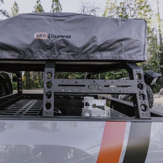 05-23 Toyota Tacoma Bed Rack Accessory Bar Long Bed Black Powdercoat All Pro Off Road