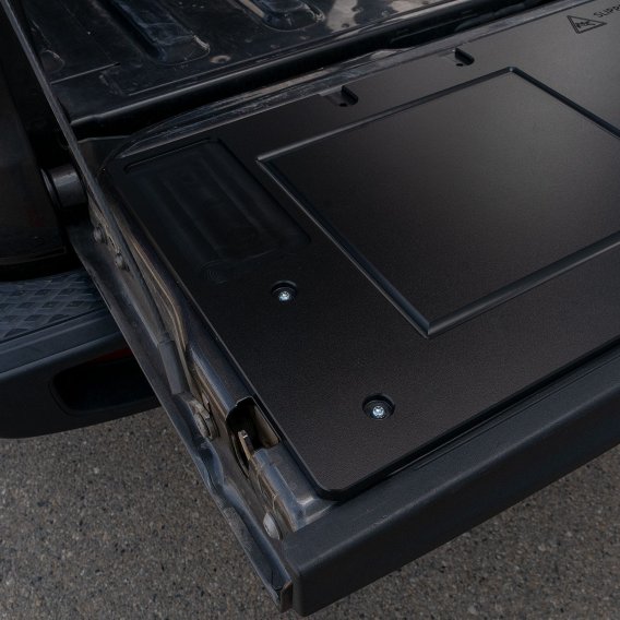 19-23 Jeep Gladiator Overland Tailgate Table Divided Cutting Board Black All Pro Off Road