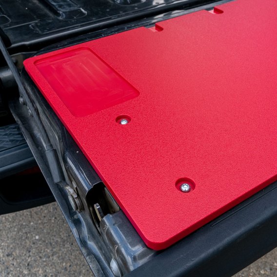 19-23 Jeep Gladiator Overland Tailgate Table Smooth Surface Red All Pro Off Road