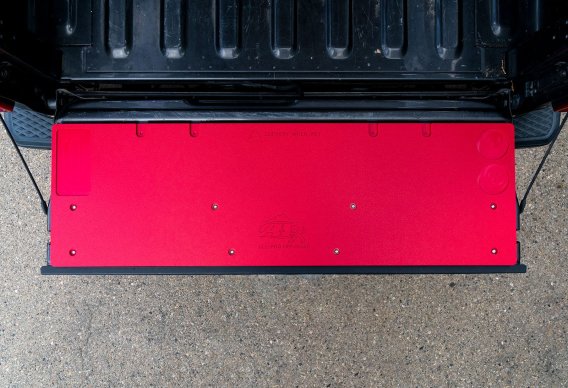 19-23 Jeep Gladiator Overland Tailgate Table Smooth Surface Red All Pro Off Road