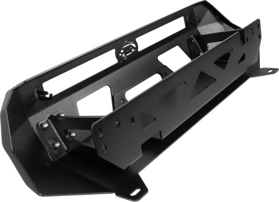 16-23 Toyota Tacoma Low Profile Front Bumper Aluminum Black Powdercoat No Hoop All Pro Off Road